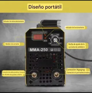 Máquina Soldar Inverter MMA-250