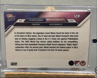 Topps Now Messi/Curry Autografata Replica 1/1