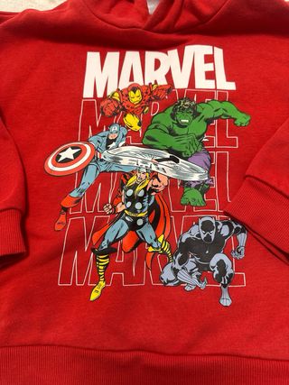 Sudadera Marvel Niños Roja