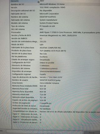 PC Sobremesa Ryzen 7 3700x 64GB RAM