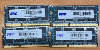 4x Módulos RAM DDR3 4GB OWC para portátil