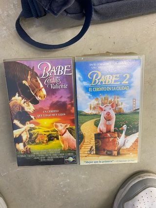 2 Películas VHS Babe El Cerdito Valiente