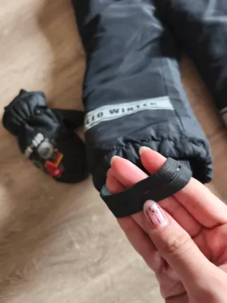 Conjunto nieve niño negro