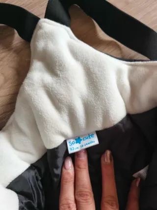 Conjunto nieve niño negro