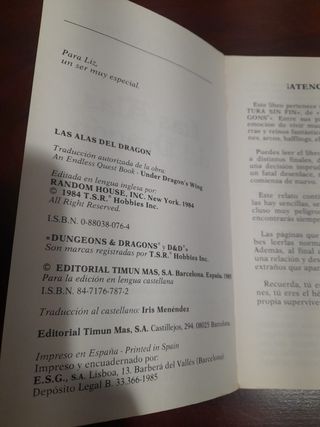 Las Alas del Dragón – Dungeons & Dragons Aventura