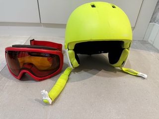 Casco esquí niño Wedze y gafas