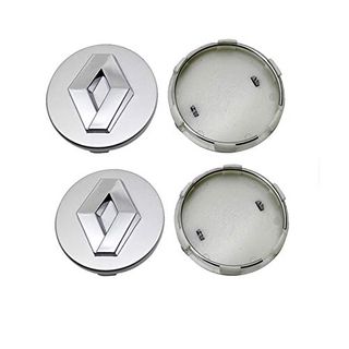 4 Tapas Llantas Renault 60mm Plata Nuevas