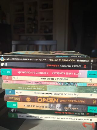 distintos libros en gallego