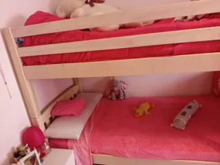 Litera individual de madera