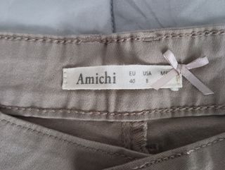Pantalón beige Amichi Talla 40