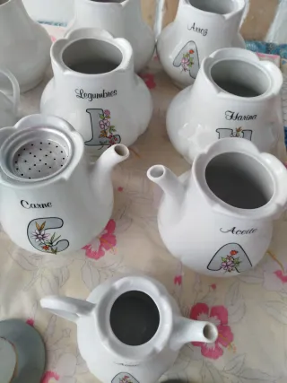 Lote de cerámica blanco