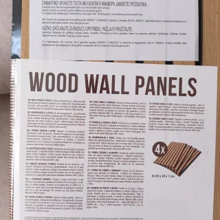 Paneles de Madera para Pared (4 uds)