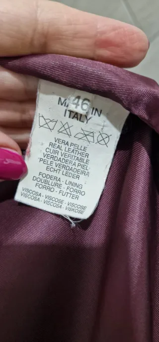 Giaccone vintage in pelle con cappuccio