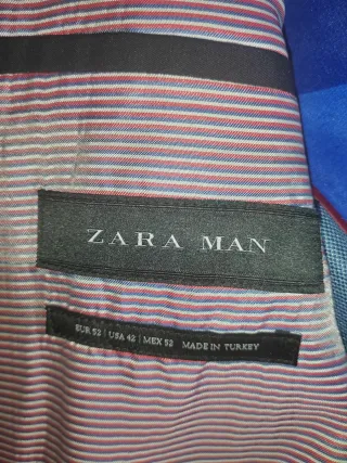 Americana Zara Azul Hombre