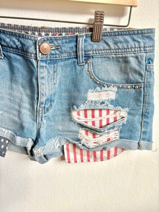 Shorts vaqueros bandera EEUU