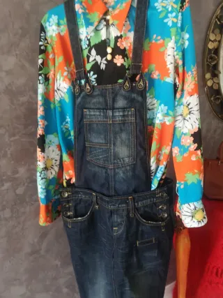 Mono vaquero azul talla M