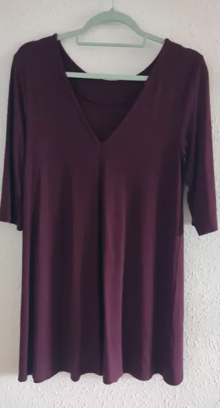 vestido Pull&bear talla S color granate