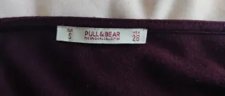 vestido Pull&bear talla S color granate