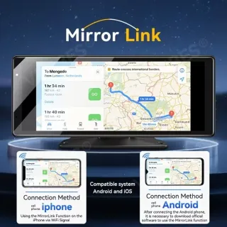 Schermo Auto 9" Carplay Android + Camera