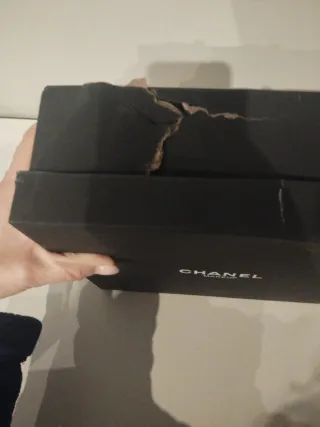 Borsetta Chanel Make Up Nera Oro