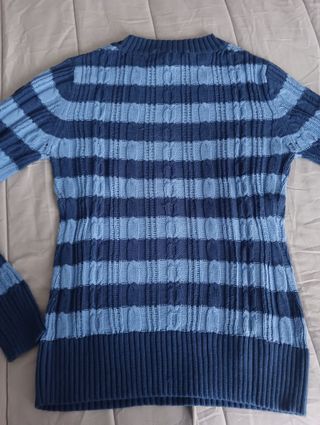 Jersey Mango Rayas Azul Talla M