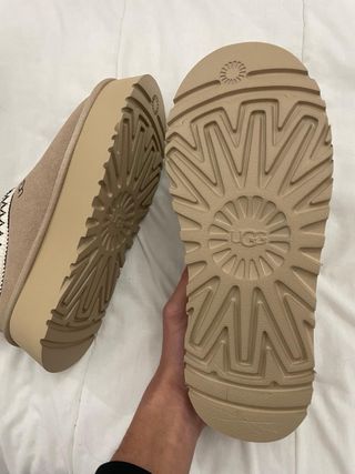 Botas UGG bege plataforma