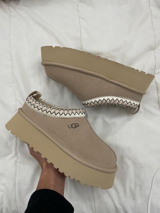 Botas UGG bege plataforma