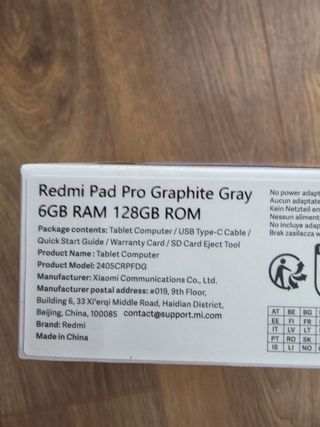 Xiaomi Redmi Pad Pro 12.1 Gris precintado