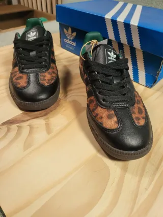 Adidas Samba Leopardate Nere