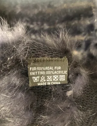 Chaleco de pelo azul oscuro