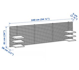Cabecero de cama de madera Ikea MANDAL