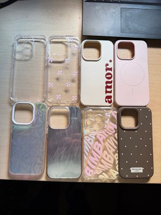 Lote 8 Carcasas iPhone 15 Pro