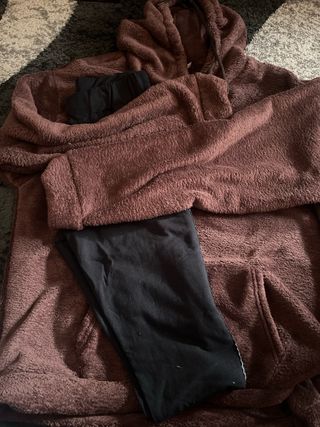 Chándal borrego mujer marrón