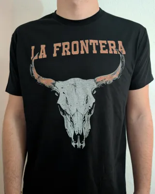 CAMISETA NEGRA - LA FRONTERA - TALLA XL y más..