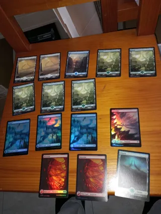 212 Cartas Magic Tierras Full Art