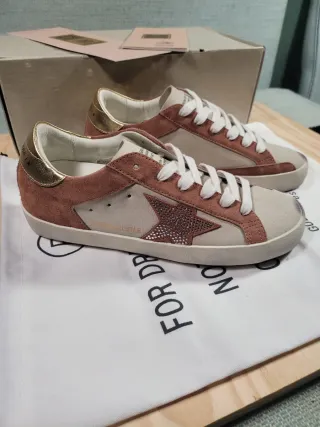 Golden Goose Sneakers Marroni e Beige