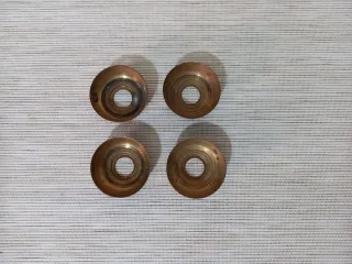 4 embellecedores latón vintage