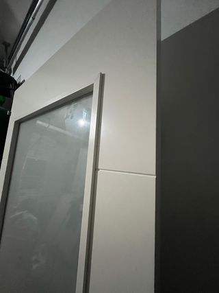 Puerta madera cristal moderna 72,5 x 2,02 m