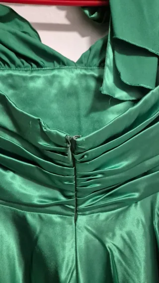 Vestido fiesta verde chica