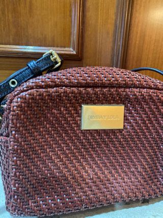 Bolso Bimba y Lola trenzado marrón