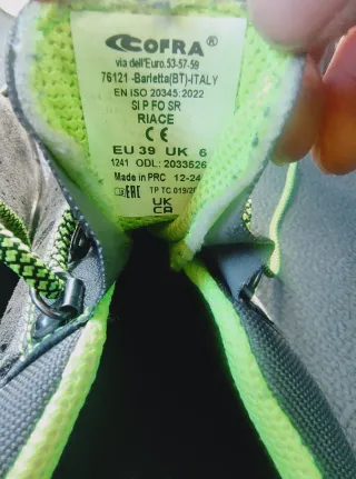 Zapatos Seguridad Cofra T.40 NUEVOS!