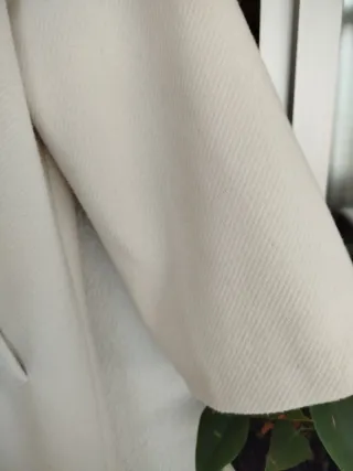 Abrigo Oversize blanco -crema