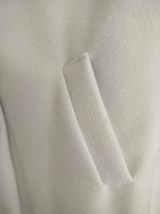 Abrigo Oversize blanco -crema