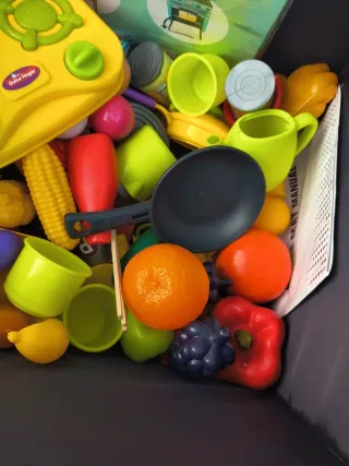 Juego Cocinitas Juguete Frutas y Verduras