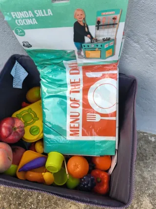 Juego Cocinitas Juguete Frutas y Verduras