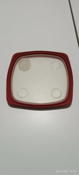 Coperchio IKEA 365+ Rosso Trasparente