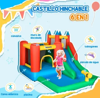 Castillo inflable con tobogán