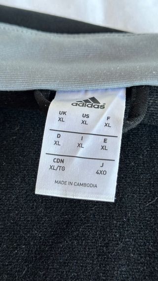 Sudadera Adidas Real Madrid XL Negra Gris