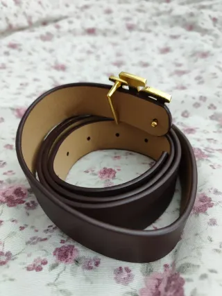 Cintura Ralph Lauren Oro Marrone