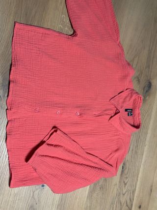 Camicia donna corallo